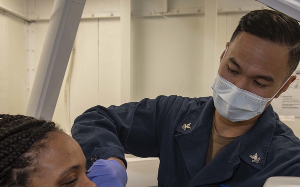 GHWB Sailor Takes X-Rays