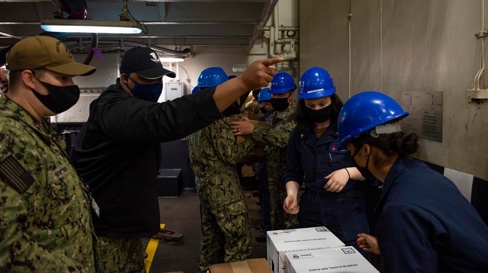 GHWB Sailors at Work