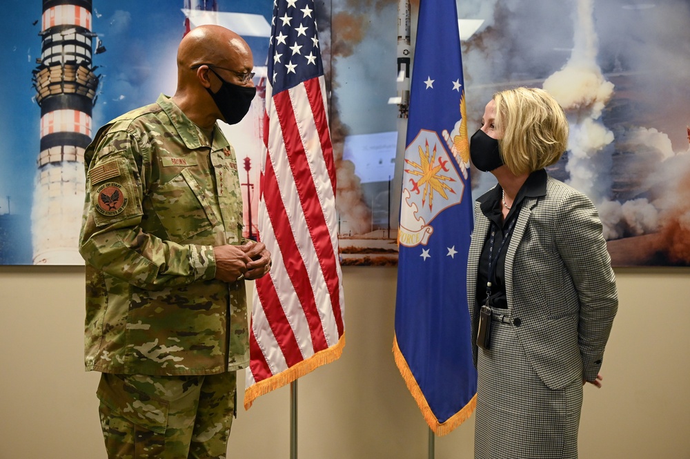 CSAF Brown visits Hill AFB