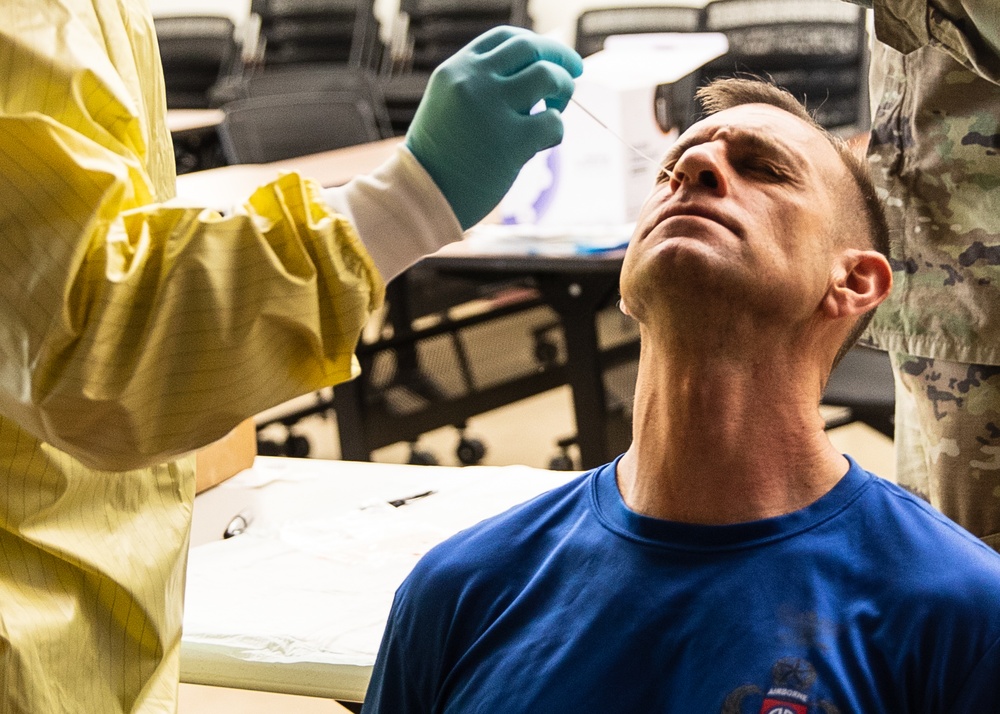 All American Paratroopers screen for COVID-19