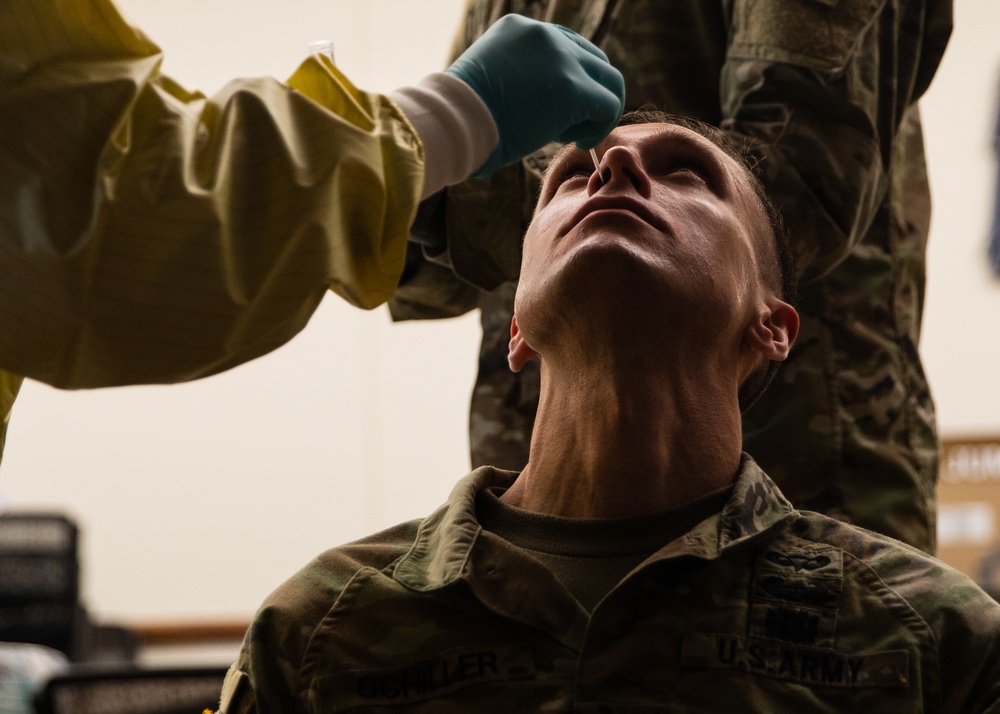All American Paratroopers screen for COVID-19