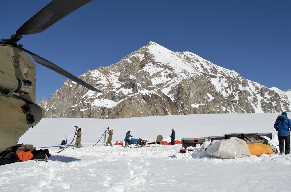 Army flies gear to Denali for National Park Service