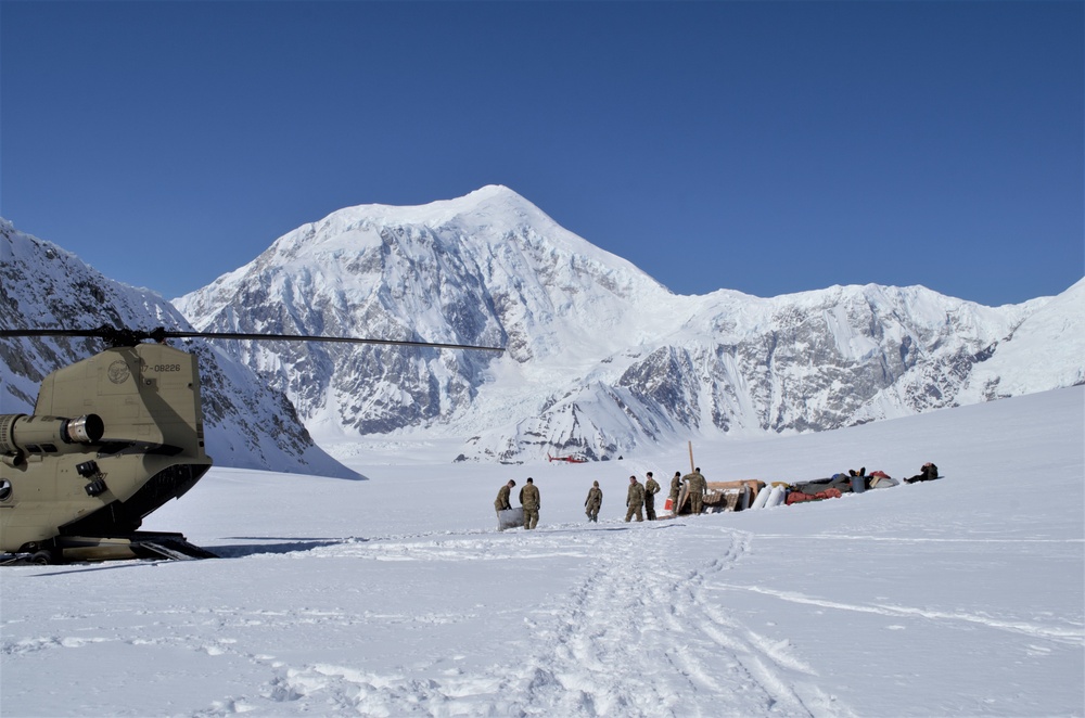 Army flies gear to Denali for National Park Service