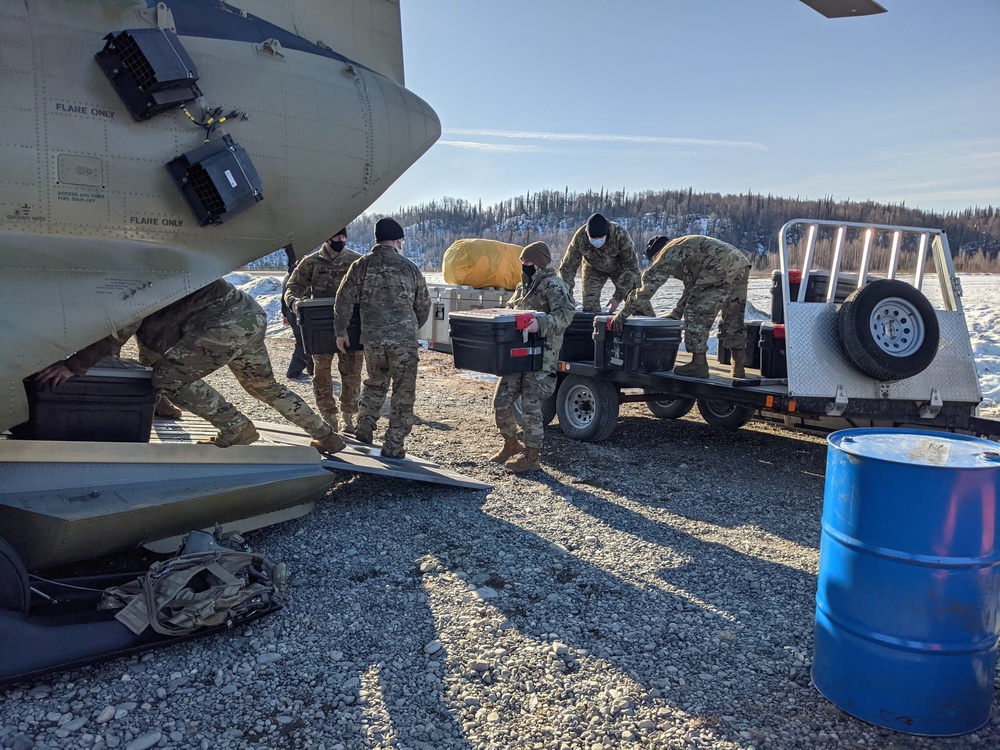 Army flies gear to Denali for National Park Service