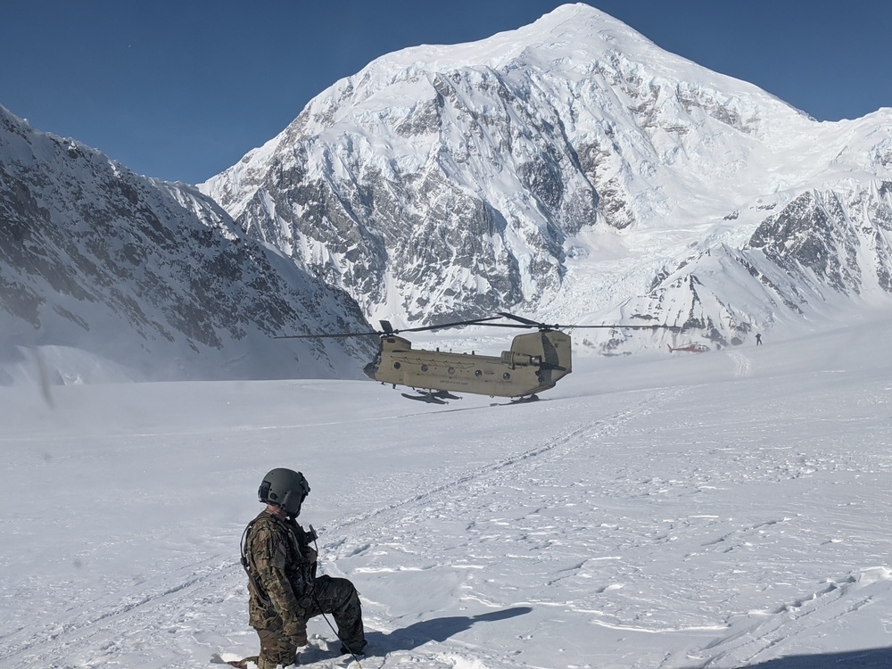 Army flies gear to Denali for National Park Service