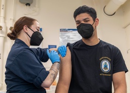 Iwo Jima operates in the Atlantic Ocean with Phibron 4 and the 24th MEU