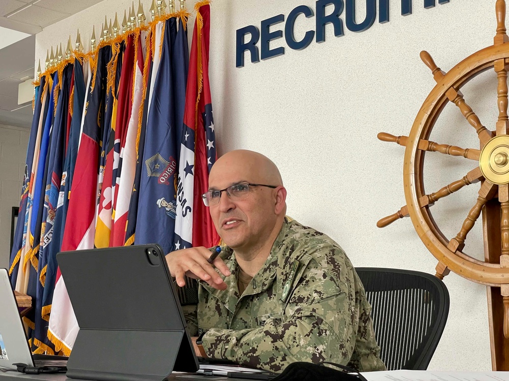 Rear Adm. Dennis Velez Judges the Georgia Tech Capstone Design Virtual Expo
