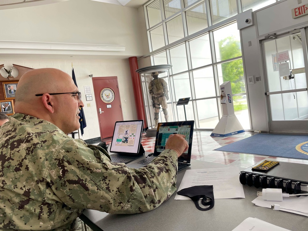 Rear Adm. Dennis Velez Judges the Georgia Tech Capstone Design Virtual Expo