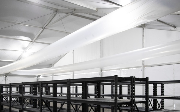 CBP constructs temporary soft sided facilities in Tucson, Arizona