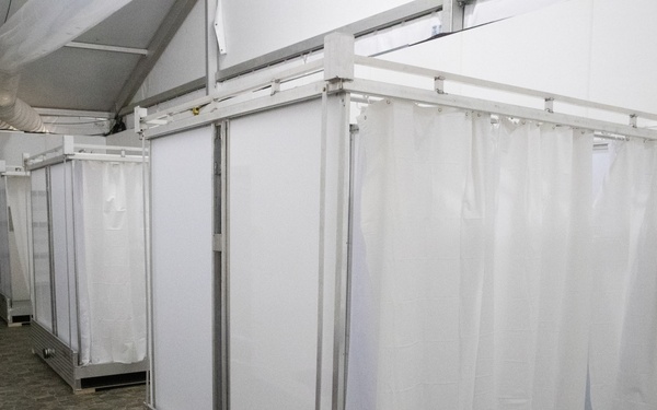 CBP constructs temporary soft sided facilities in Tucson, Arizona