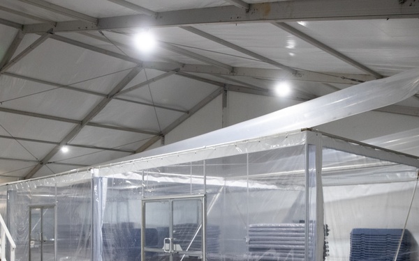 CBP constructs temporary soft sided facilities in Tucson, Arizona
