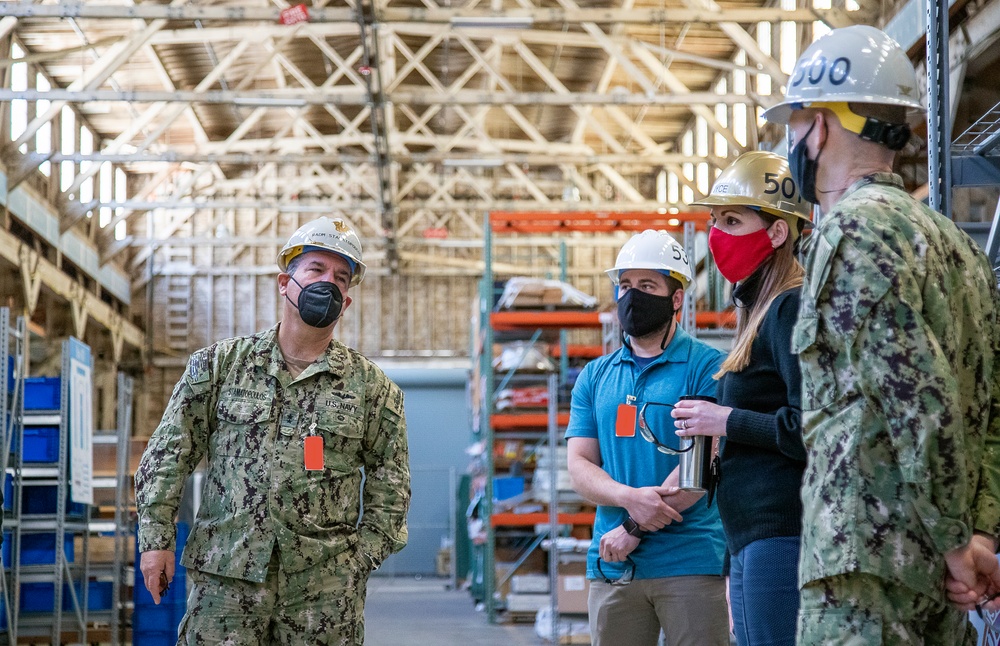 Rear Adm. Peter Stamatopoulos, Commander, Naval Supply Systems Command/Chief of Supply Corps, visits PSNS &amp; IMF