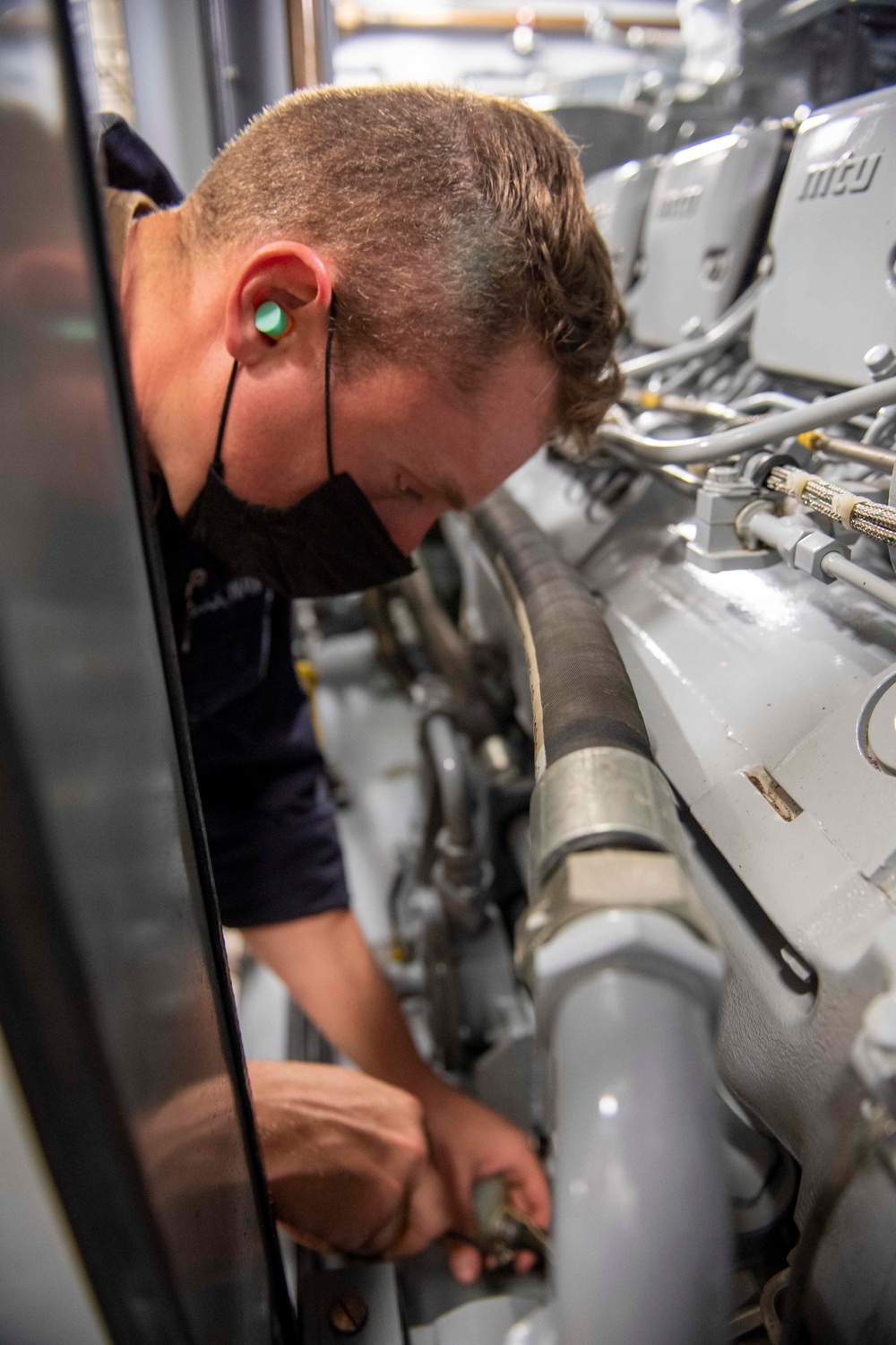 Maintenance Aboard USS Charleston (LCS 18)