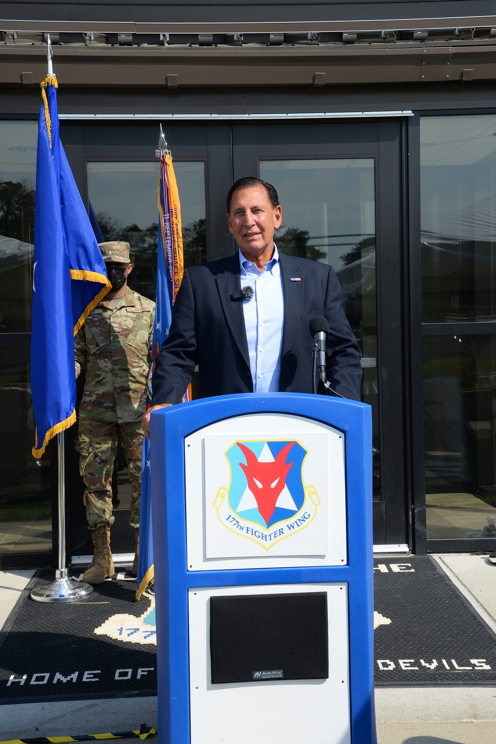 177th Fighter Wing of the New Jersey Air National Guard names its Headquarters Building in honor of Frank A. LoBiondo