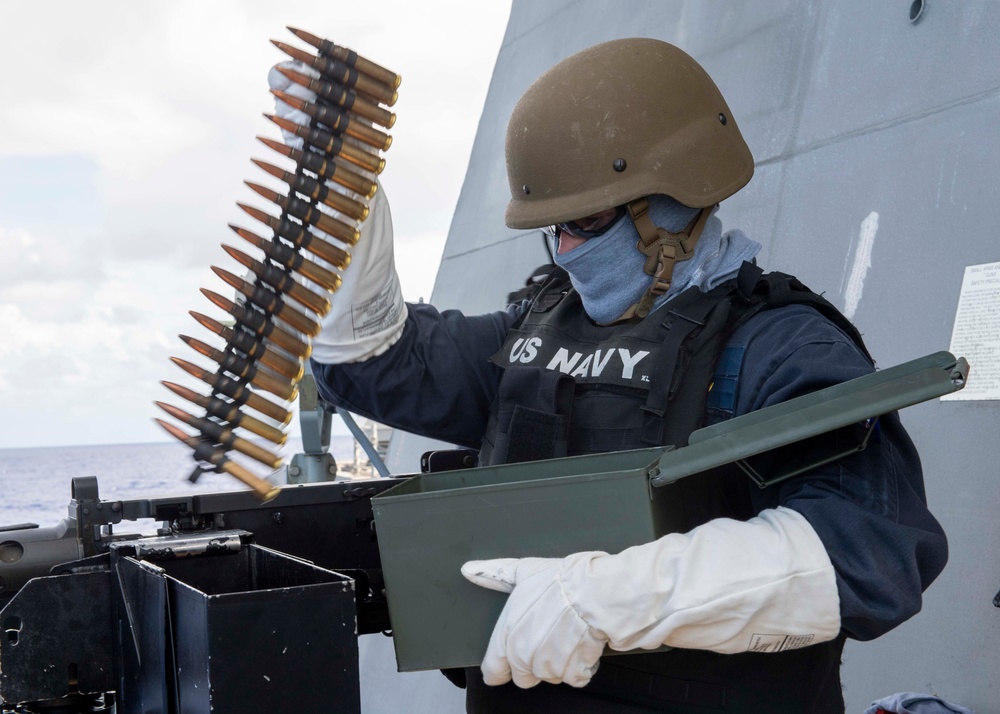 Gun Shoot Aboard USS Charleston (LCS 18)