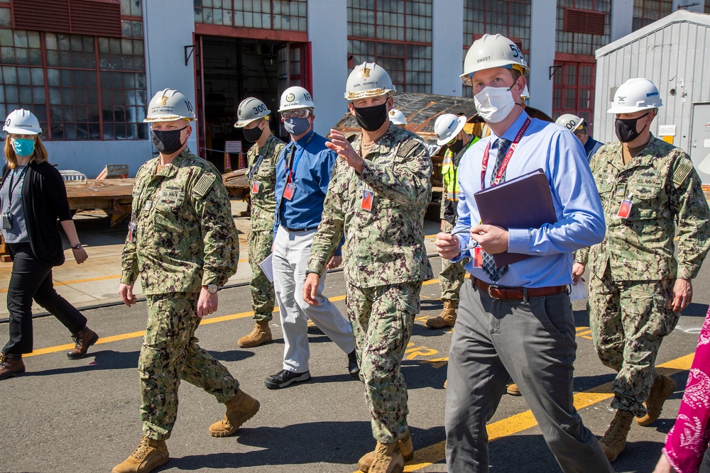 Rear Adm. John Adametz, Fleet Civil Engineer, N46, U.S. Pacific Fleet, visits Puget Sound Naval Shipyard &amp; Intermediate Maintenance Facility