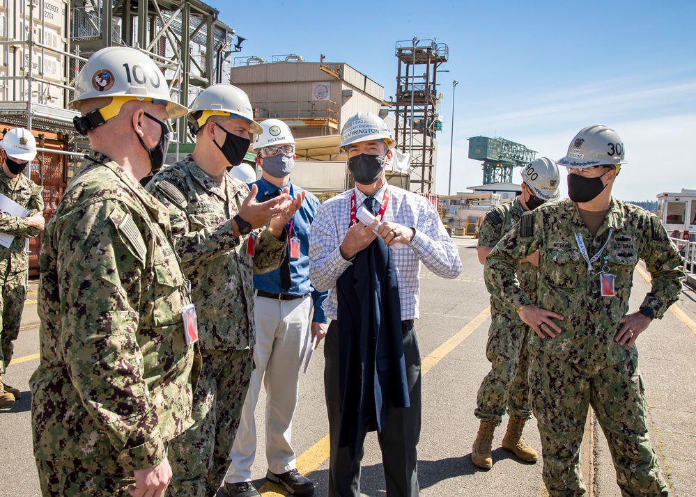 Rear Adm. John Adametz, Fleet Civil Engineer, N46, U.S. Pacific Fleet, visits Puget Sound Naval Shipyard &amp; Intermediate Maintenance Facility