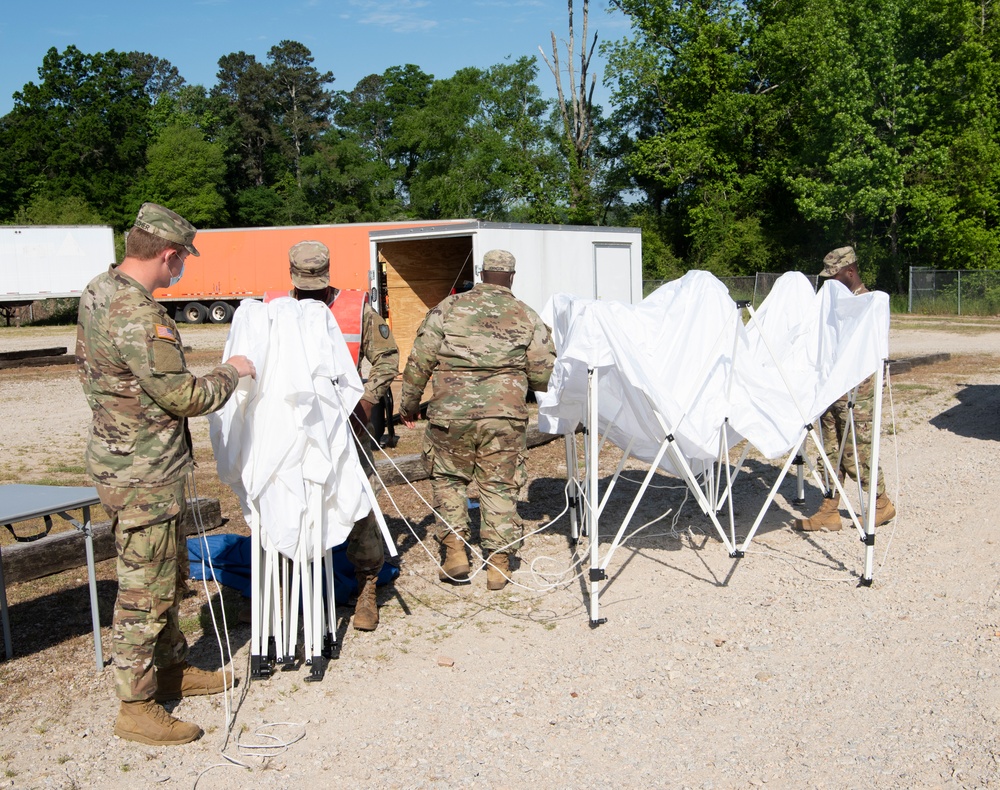 SCNG assists setting up Batesburg vaccination site