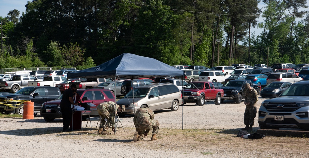 SCNG assists setting up Batesburg vaccination site