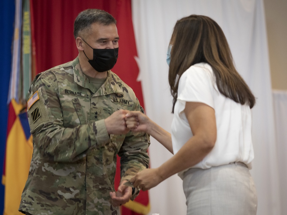 Team Bliss salutes volunteers during AVC ceremony