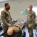 Maj. Gen. Michael C. O' Guinn visits the moulage makeup unit