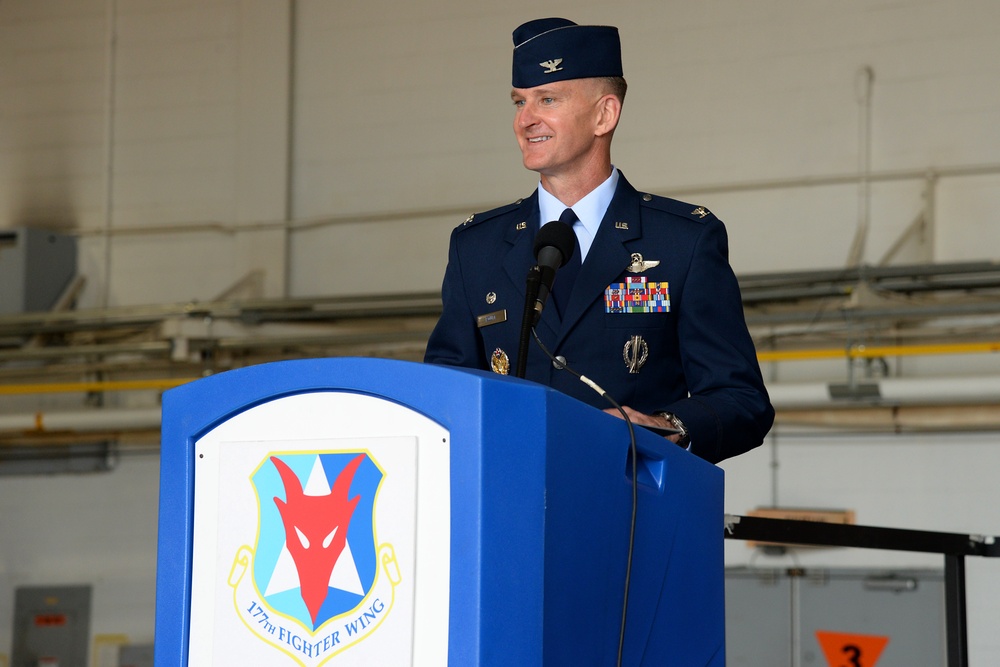 U.S. Air Force Col. Derek B. Routt appointed to command of the 177th Fighter Wing