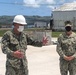 Deputy Commander, U.S. 7th Fleet visits Seabees on Naval Base Guam