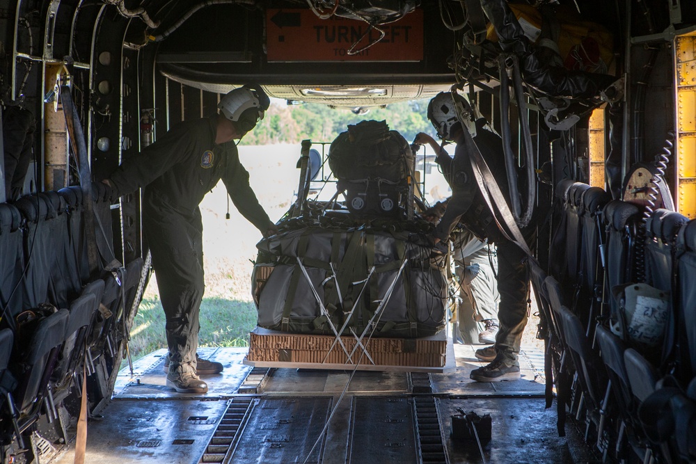 America's Airwing uses revolutionary air drop technology during EABO exercise
