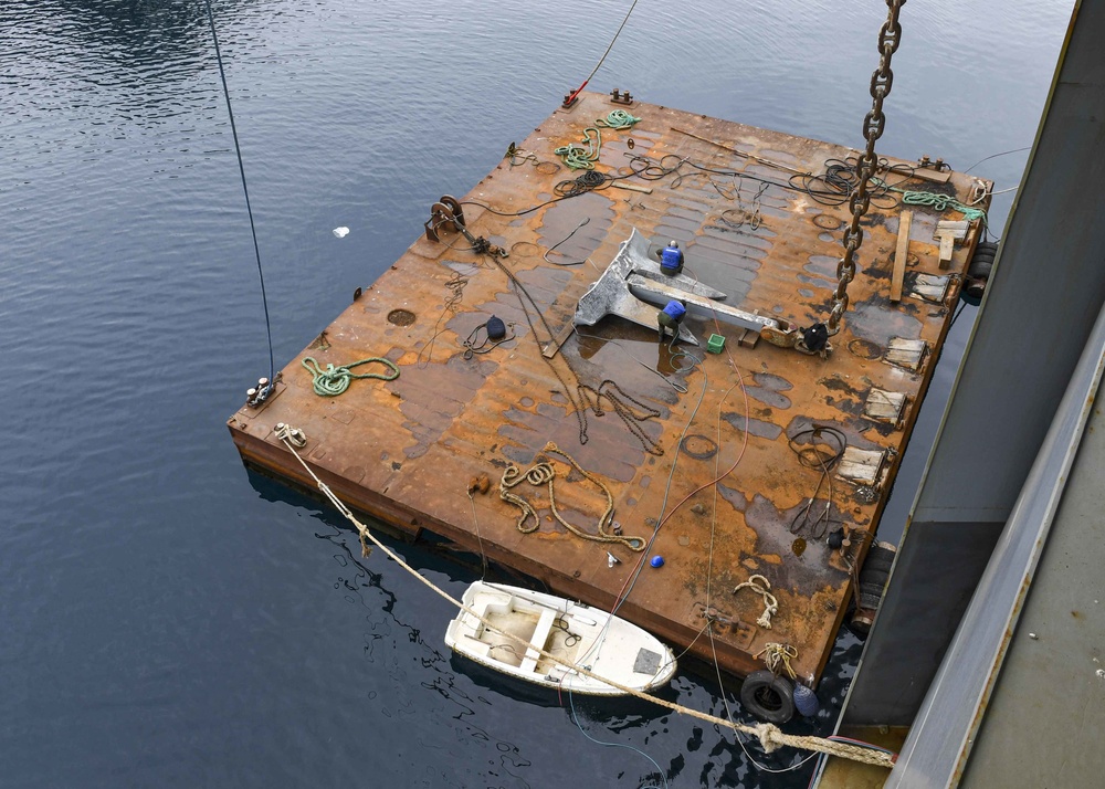 USS Hershel &quot;Woody&quot; Williams maintenance in Croatia