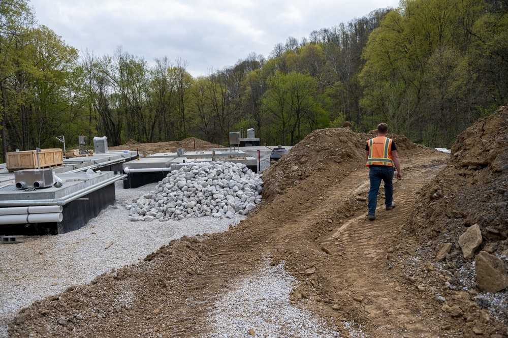 Waste water treatment plant, project near complete in Ohio