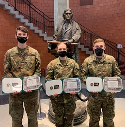 Cadets excelled, earned awards on pitching conceptualized plans for future research studies