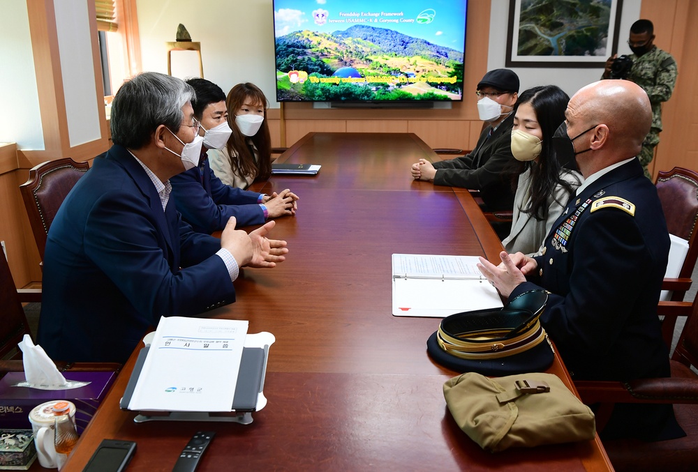 Meeting with officials