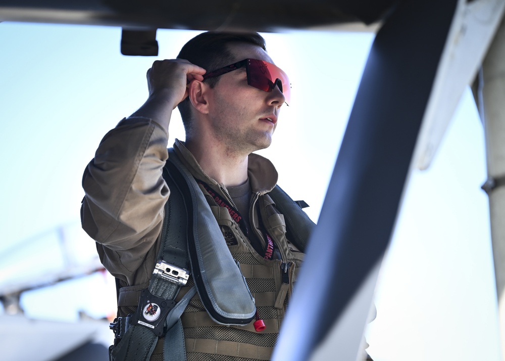 494th Fighter Squadron deploys from RAFL