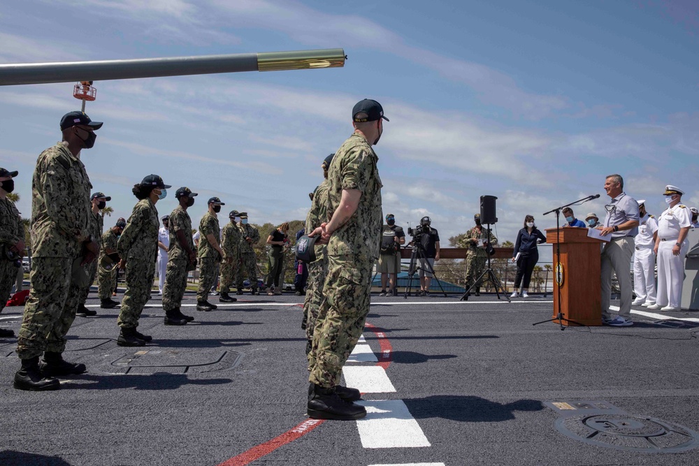Jacksonville Jags Coach Urban Meyer Visits NAVSTA Mayport