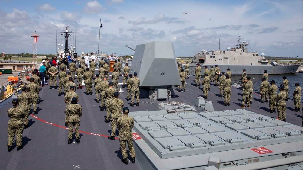 Jacksonville Jags Coach Urban Meyer Visits NAVSTA Mayport
