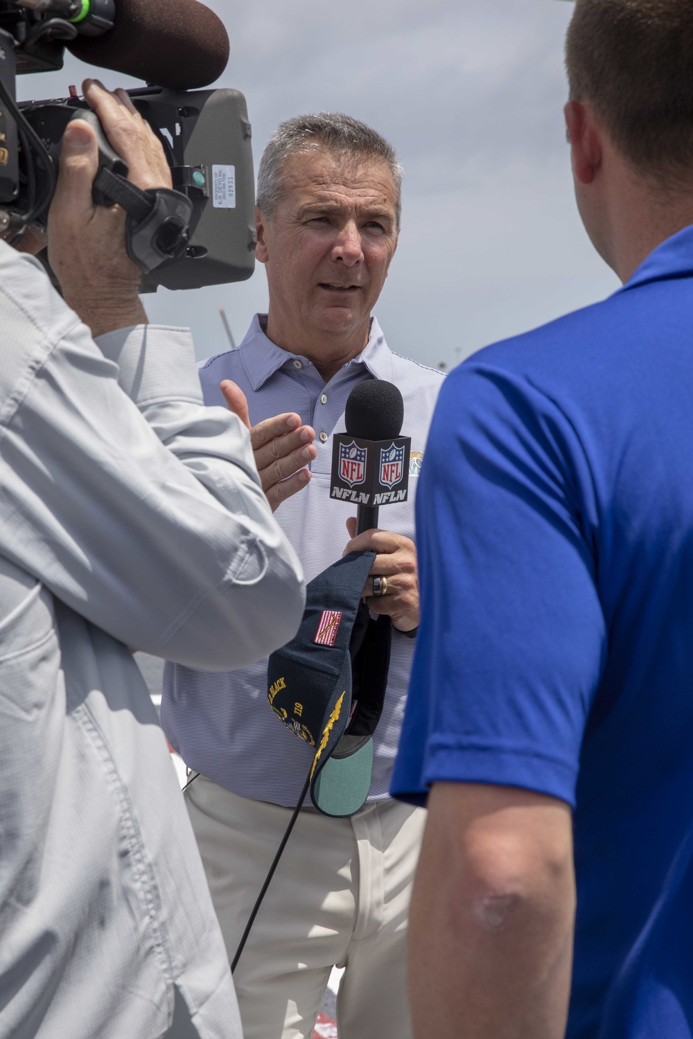 Jacksonville Jags Coach Urban Meyer Visits NAVSTA Mayport