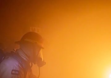 Sailors Participate in Advanced Shipboard Firefighting Training