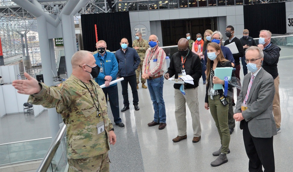 United States Centers for Disease Control and Prevention (CDC) conduct site visit at Javits Center, NYC