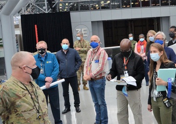 United States Centers for Disease Control and Prevention (CDC) conduct site visit at Javits Center, NYC