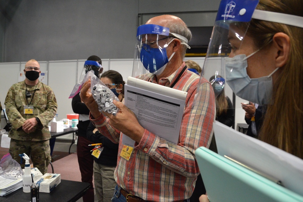 United States Centers for Disease Control and Prevention (CDC) conduct site visit at Javits Center, NYC