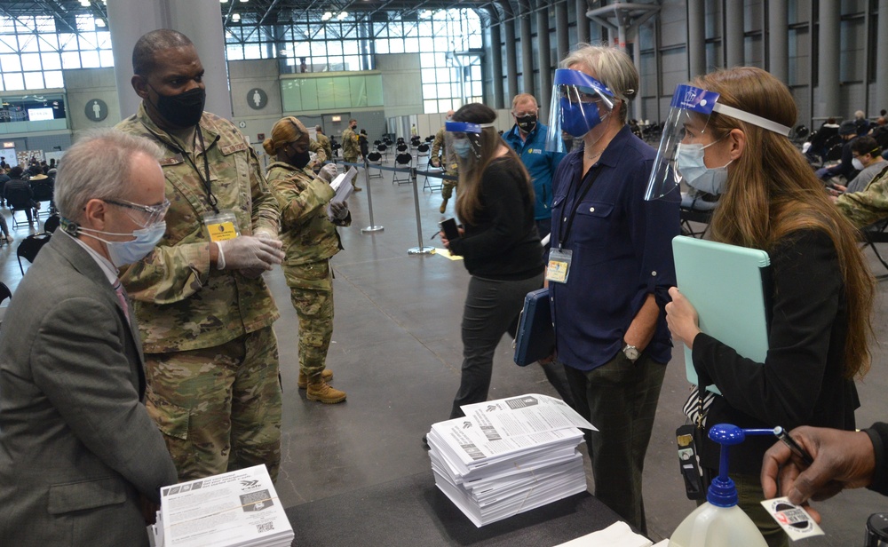 United States Centers for Disease Control and Prevention (CDC) conduct site visit at Javits Center, NYC