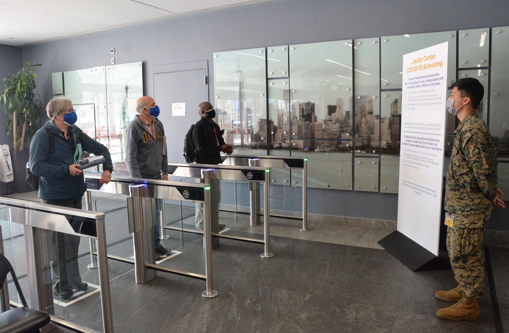 United States Centers for Disease Control and Prevention (CDC) conduct site visit at Javits Center, NYC