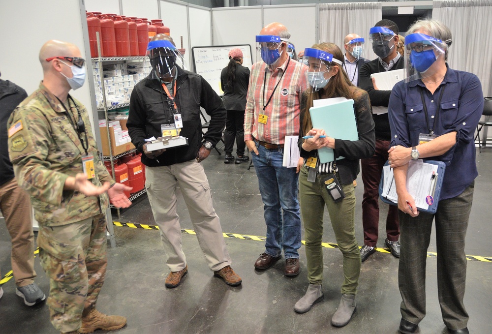 United States Centers for Disease Control and Prevention (CDC) conduct site visit at Javits Center, NYC