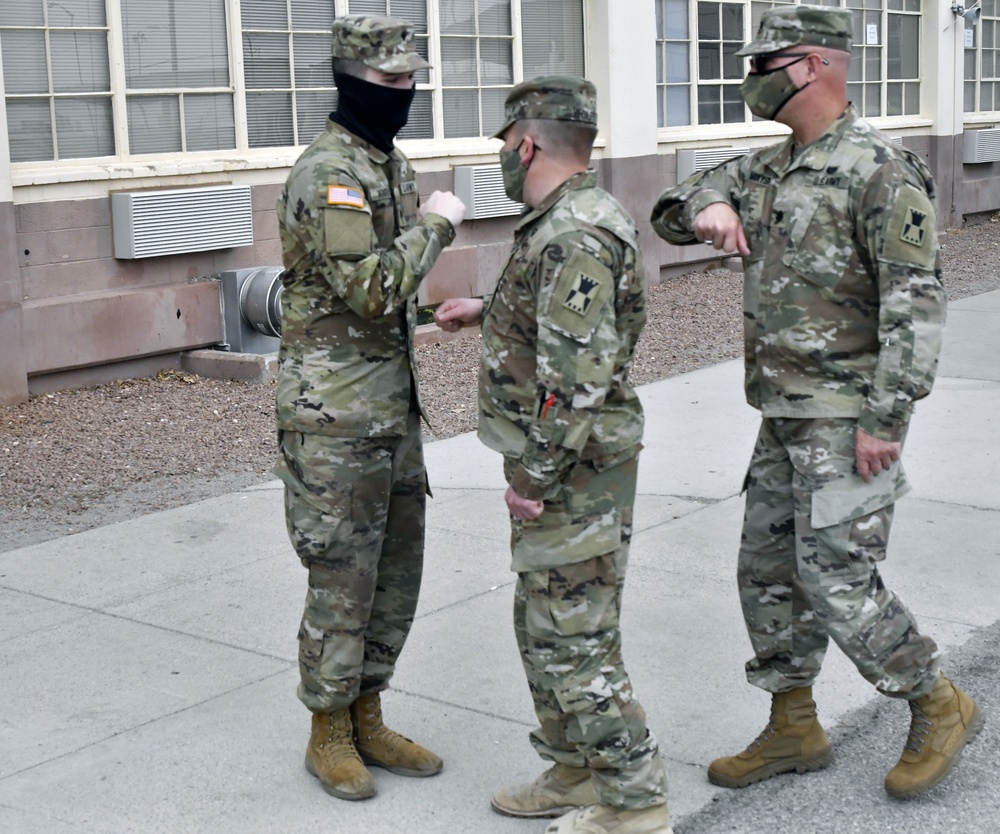 Winfield, Kansas native and 647th Regional Support Group (Forward) Soldier advanced to the rank of Specialist