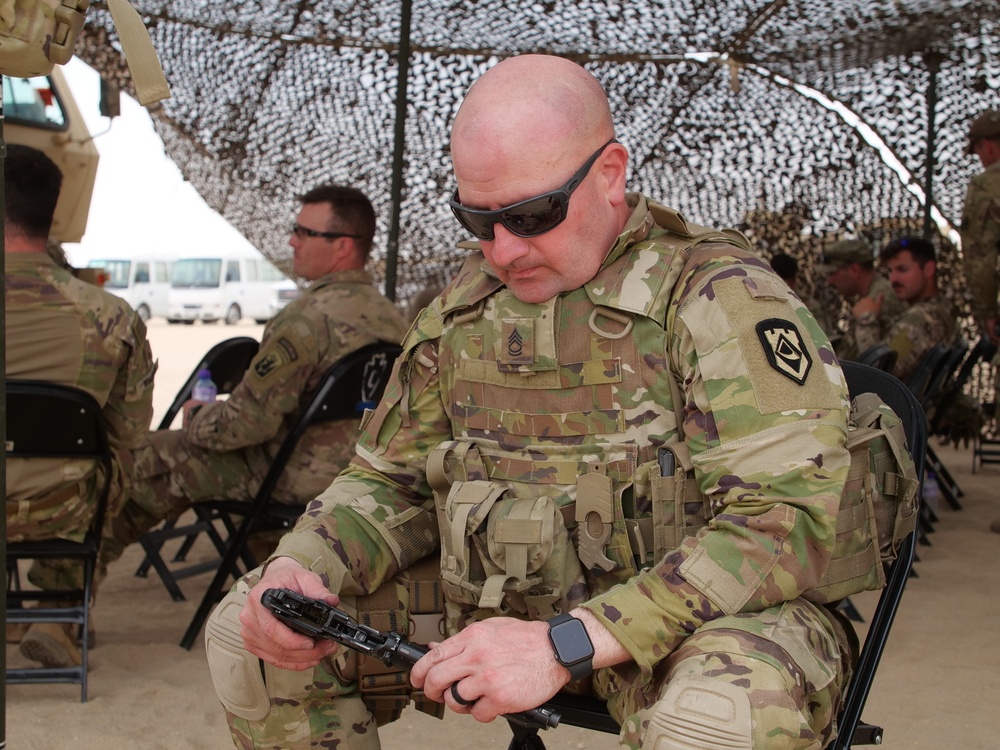 111th Theater Engineer Brigade Soldiers Compete in the 36th Infantry Division Marksmanship Competition