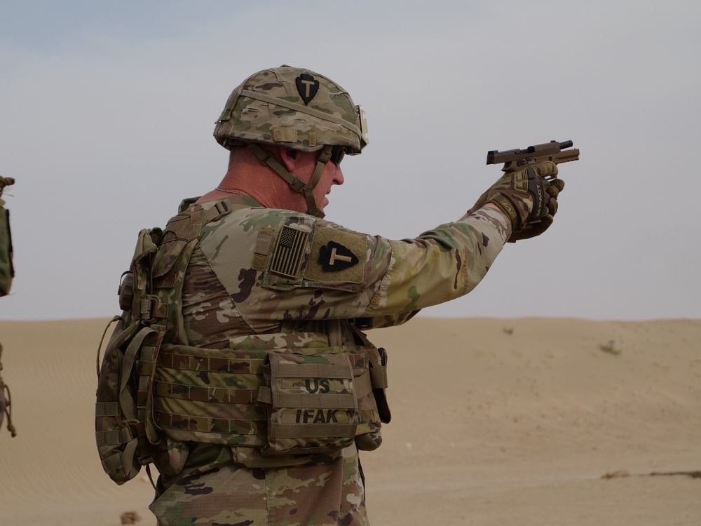 111th Theater Engineer Brigade Soldiers compete in the 36th Infantry Division Marksmanship Competition