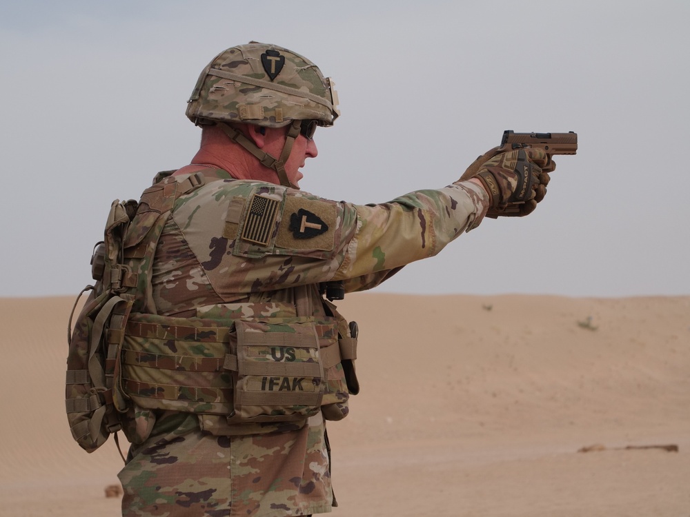 111th Theater Engineer Brigade Soldiers compete in the 36th Infantry Division Marksmanship Competition