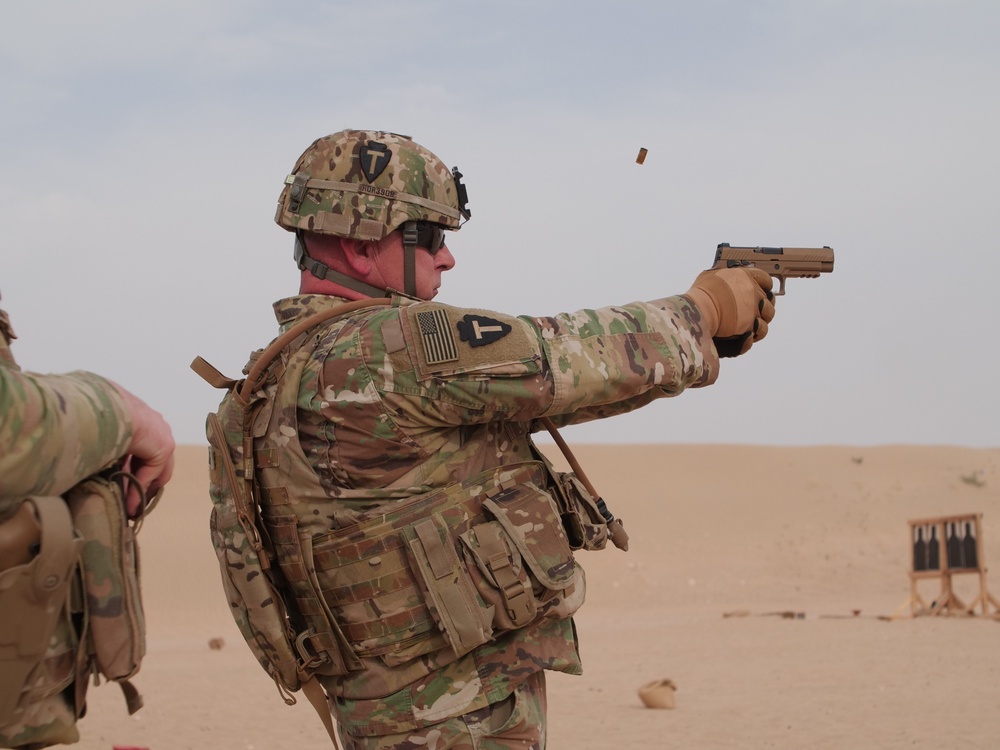 111th Theater Engineer Brigade Soldiers compete in the 36th Infantry Division Marksmanship Competition