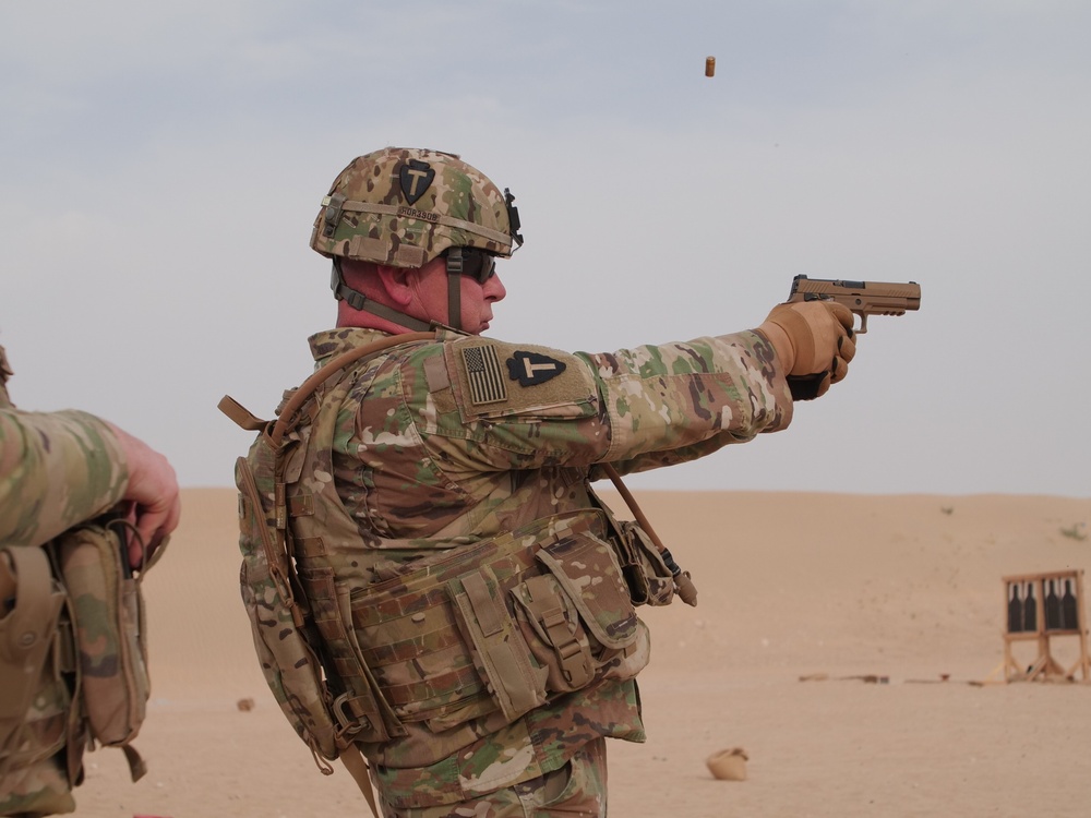 111th Theater Engineer Brigade Soldiers compete in the 36th Infantry Division Marksmanship Competition