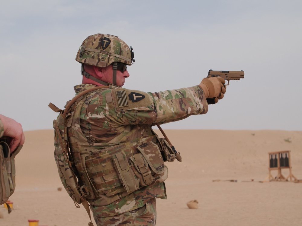 111th Theater Engineer Brigade Soldiers compete in the 36th Infantry Division Marksmanship Competition